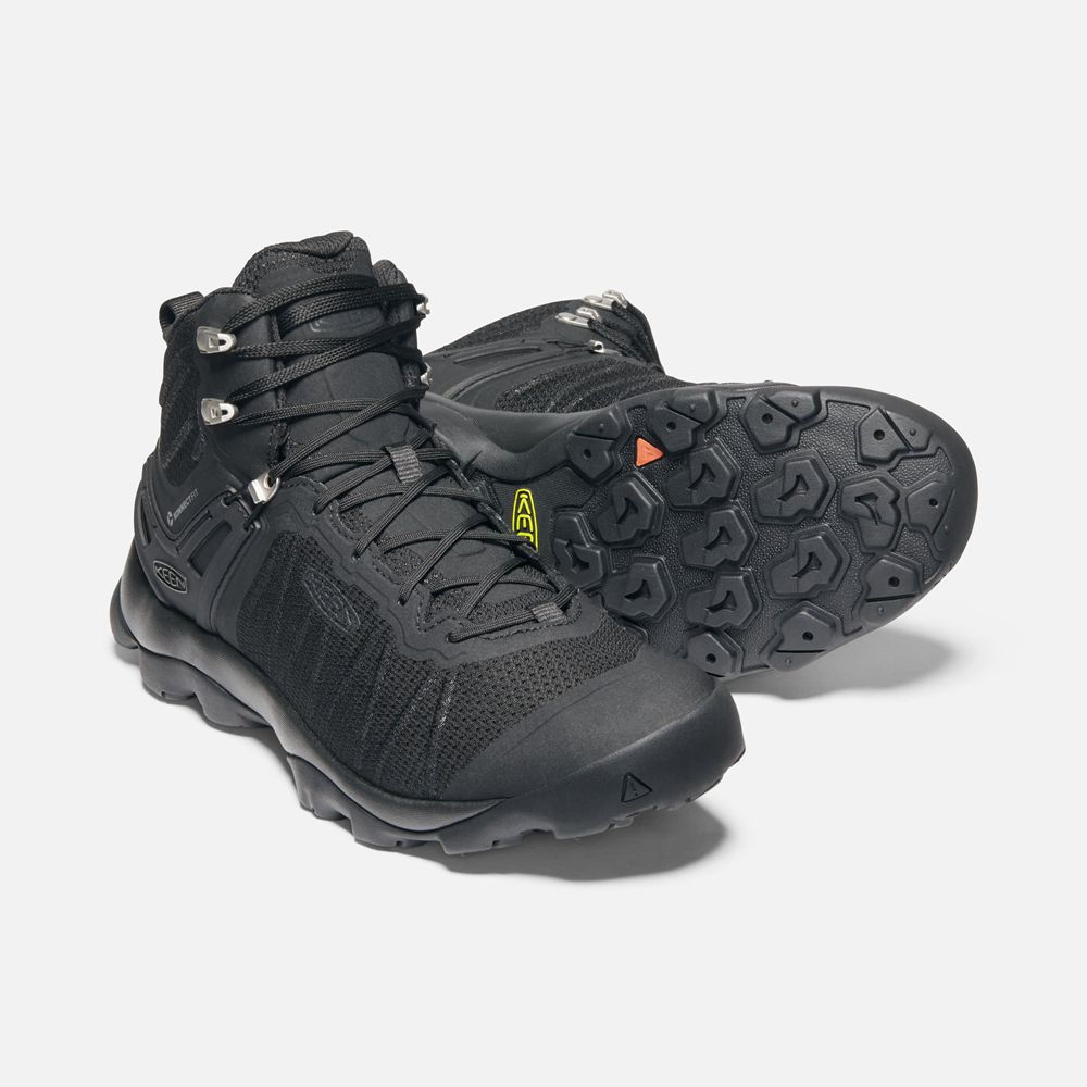 Keen Outdoor Bot Erkek Siyah - Venture Mid Waterproof - Türkiye SCQN10342